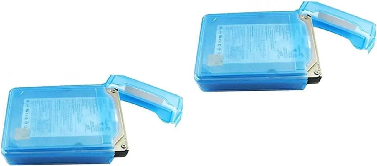 Alt view image 6 of 7 - 2pcs anti-static disk Hard Drive Bags pp hard drive bag Disk Protective Boxes HDD Enclosure 3.5 inch HDD storage case Desktop SSD Box anti-stress Hard Drive Storage Case