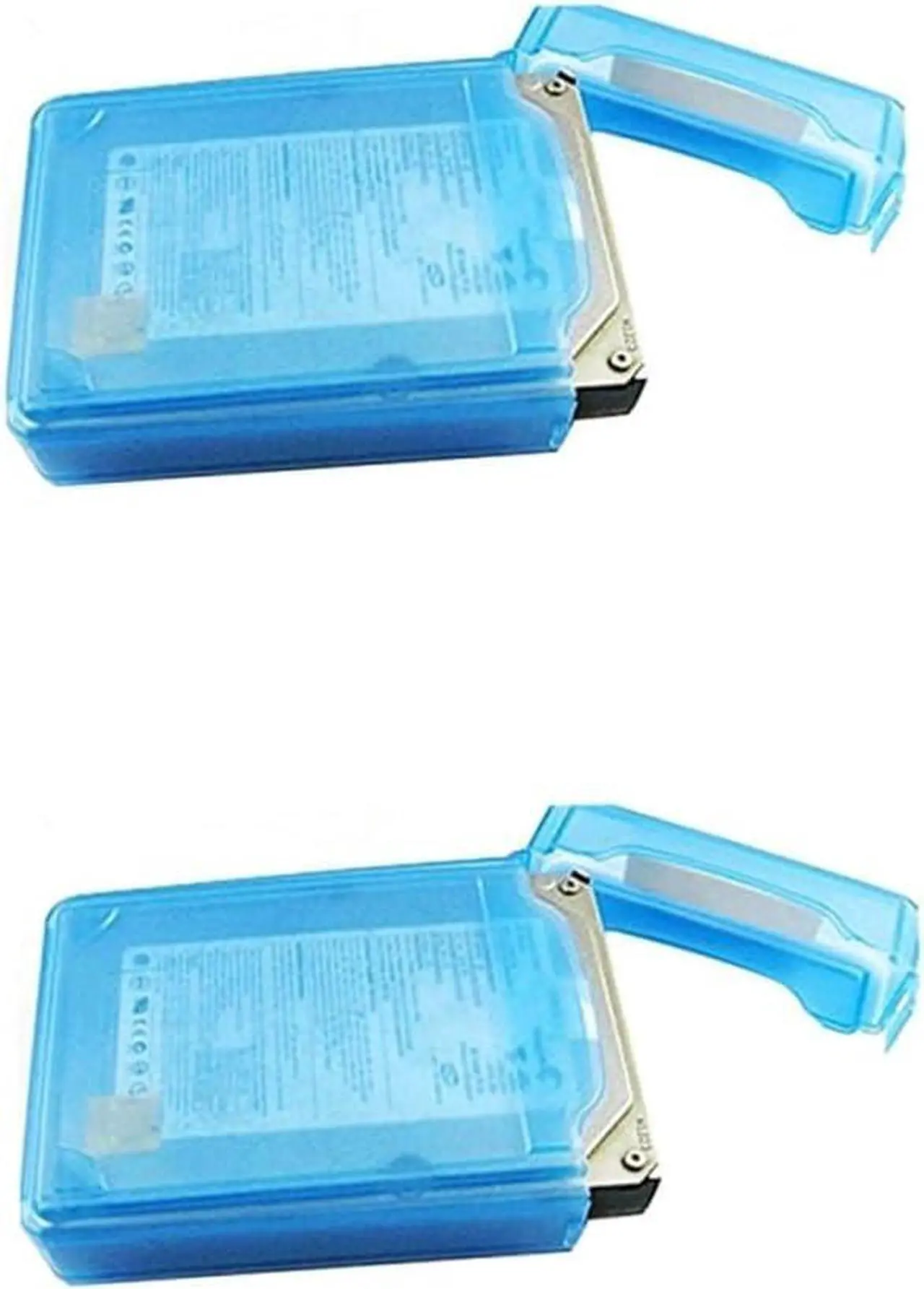 Alt view image 7 of 7 - 2pcs anti-static disk Hard Drive Bags pp hard drive bag Disk Protective Boxes HDD Enclosure 3.5 inch HDD storage case Desktop SSD Box anti-stress Hard Drive Storage Case