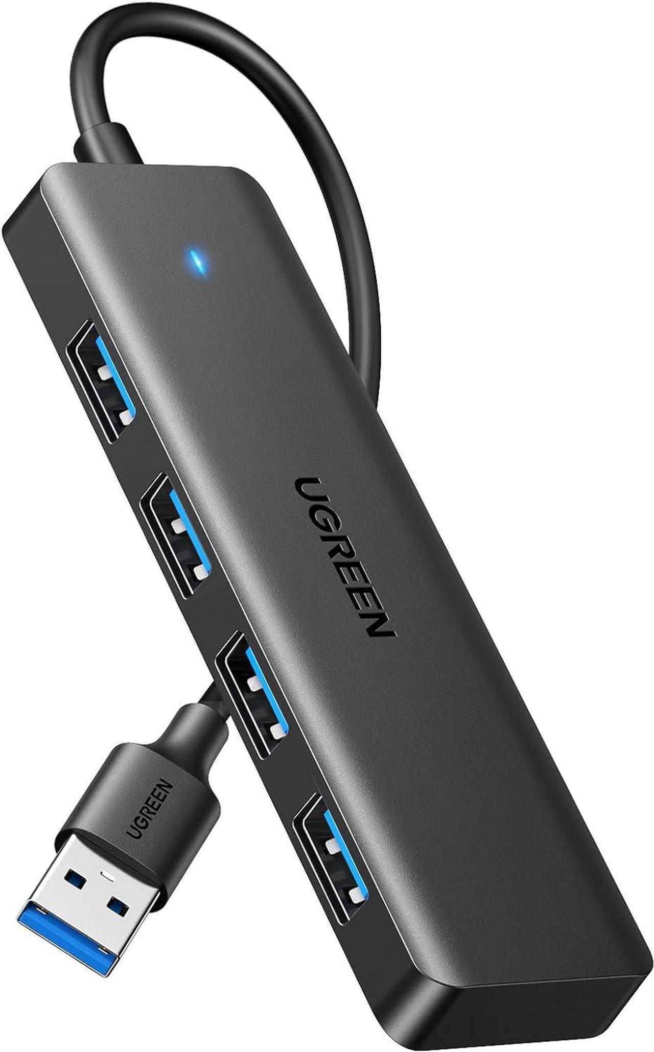 Main image of UGREEN USB 3.0 Hub, 4 Ports USB A Splitter Ultra-Slim USB Expander for Mouse, Keyboard, Flash Drive, U Disk, Printer Compatible with Laptop, Desktop PC, Xbox, PS5, and More