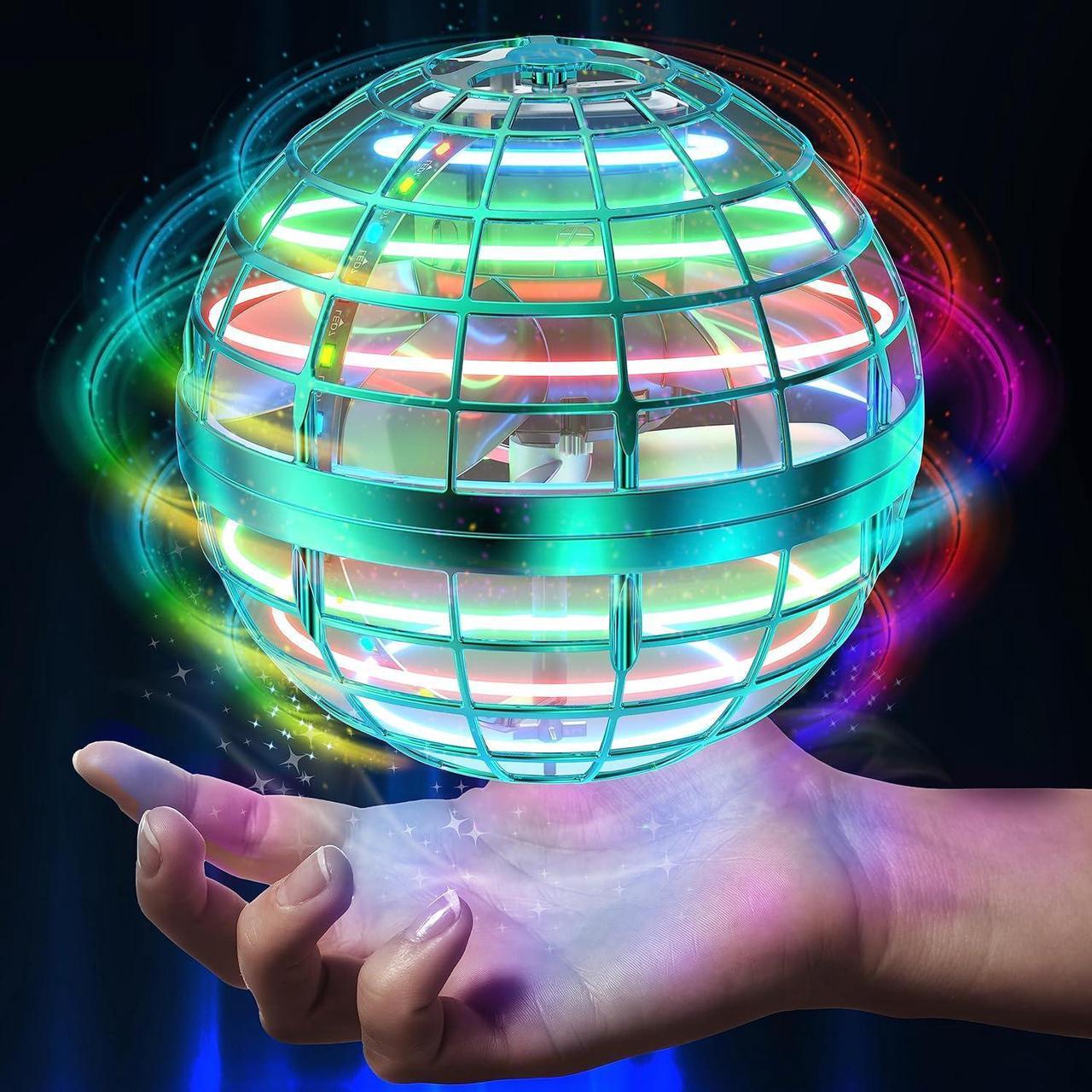 Main image of 2023 Flying Orb Ball Toy Cosmic Globe Boomerang Hover Ball Galactic Fidget Spinner Hand Drone Orbit Cool Toys Gift for 6 7 8 9 10+ Year Old Boys Girls Teens Outdoor Toys(Light Blue)