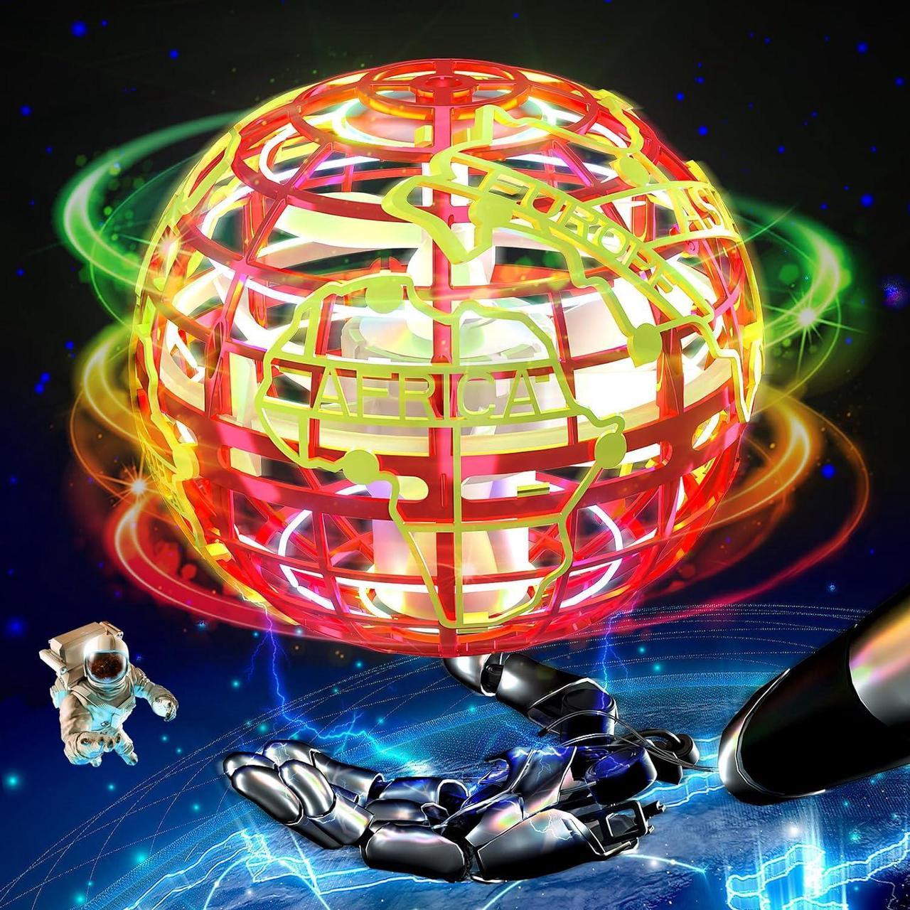 Flying orb Ball 2023 Hover Boomerang Ball 6 Lighting Effects Cool Toys Gift for 678910+ Year Kids Teen Adults Indoor Outdoor Flying Ball Toy