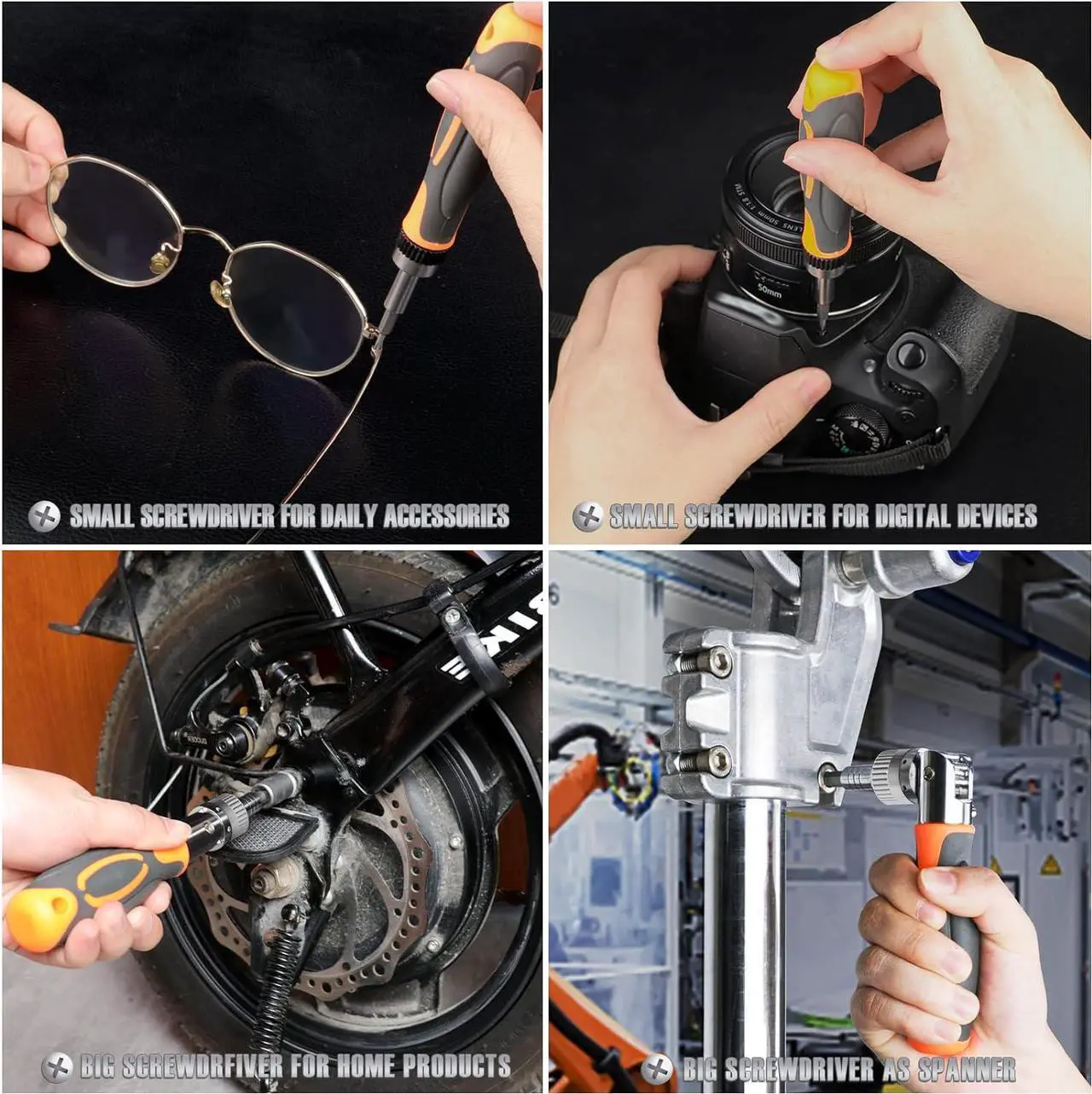 Alt view image 7 of 7 - Ratcheting Screwdriver Set - 68 in 1 Socket Set & Magnetic Screwdriver Bit Set with Rotatable Ratchet Handles extensions bar and Storage Case for Computer/Bike/Car/Electronics Maintenance