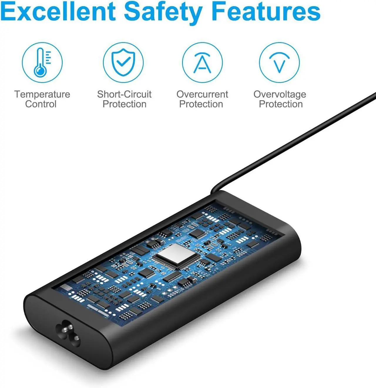 Alt view image 3 of 7 - Charger for Dell Laptop Computer 130W 90W 65W 45W USB C Fast Power Adapter