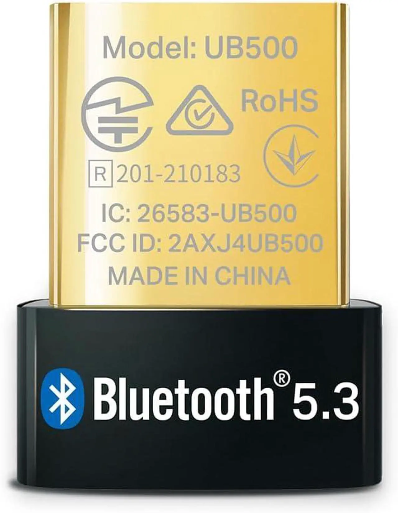 Main image of USB Bluetooth Adapter for PC Bluetooth 5.0/5.3 Dongle Receiver Plug and Play Nano Design EDR & BLE Supports Windows 11/10/8.1/7 for Desktop Laptop PS5/PS4/Xbox Controller (UB500)