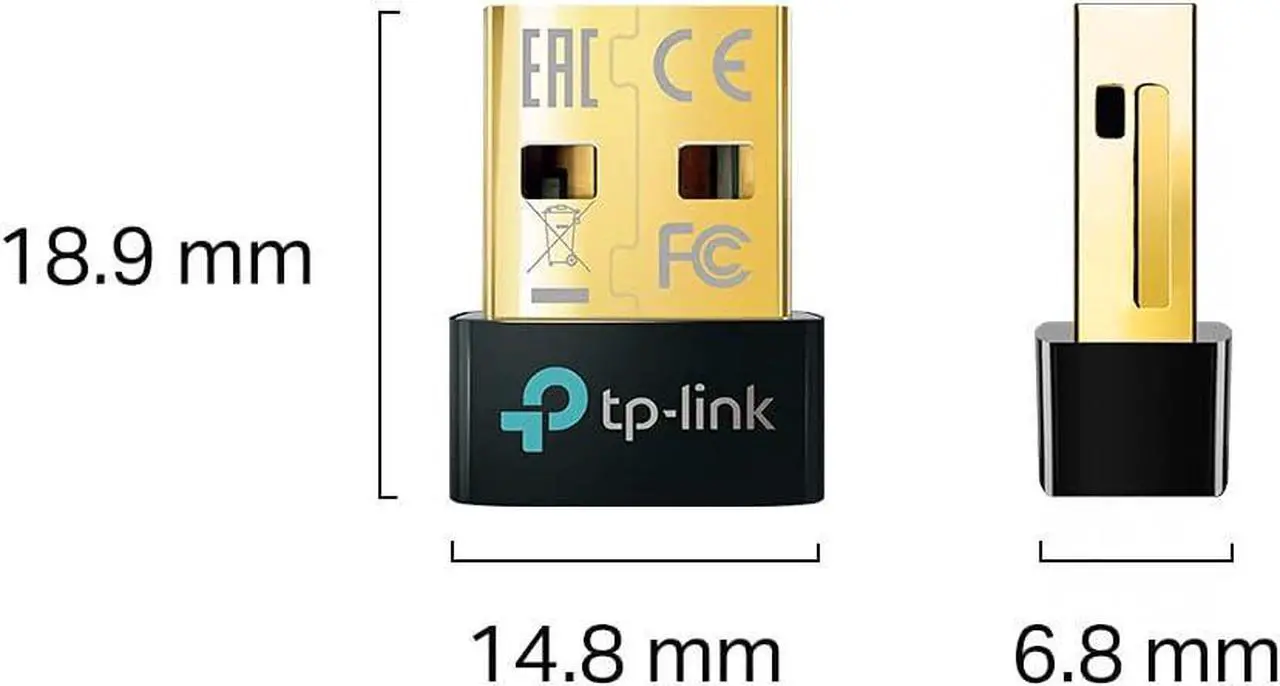 Alt view image 3 of 4 - USB Bluetooth Adapter for PC Bluetooth 5.0/5.3 Dongle Receiver Plug and Play Nano Design EDR & BLE Supports Windows 11/10/8.1/7 for Desktop Laptop PS5/PS4/Xbox Controller (UB500)