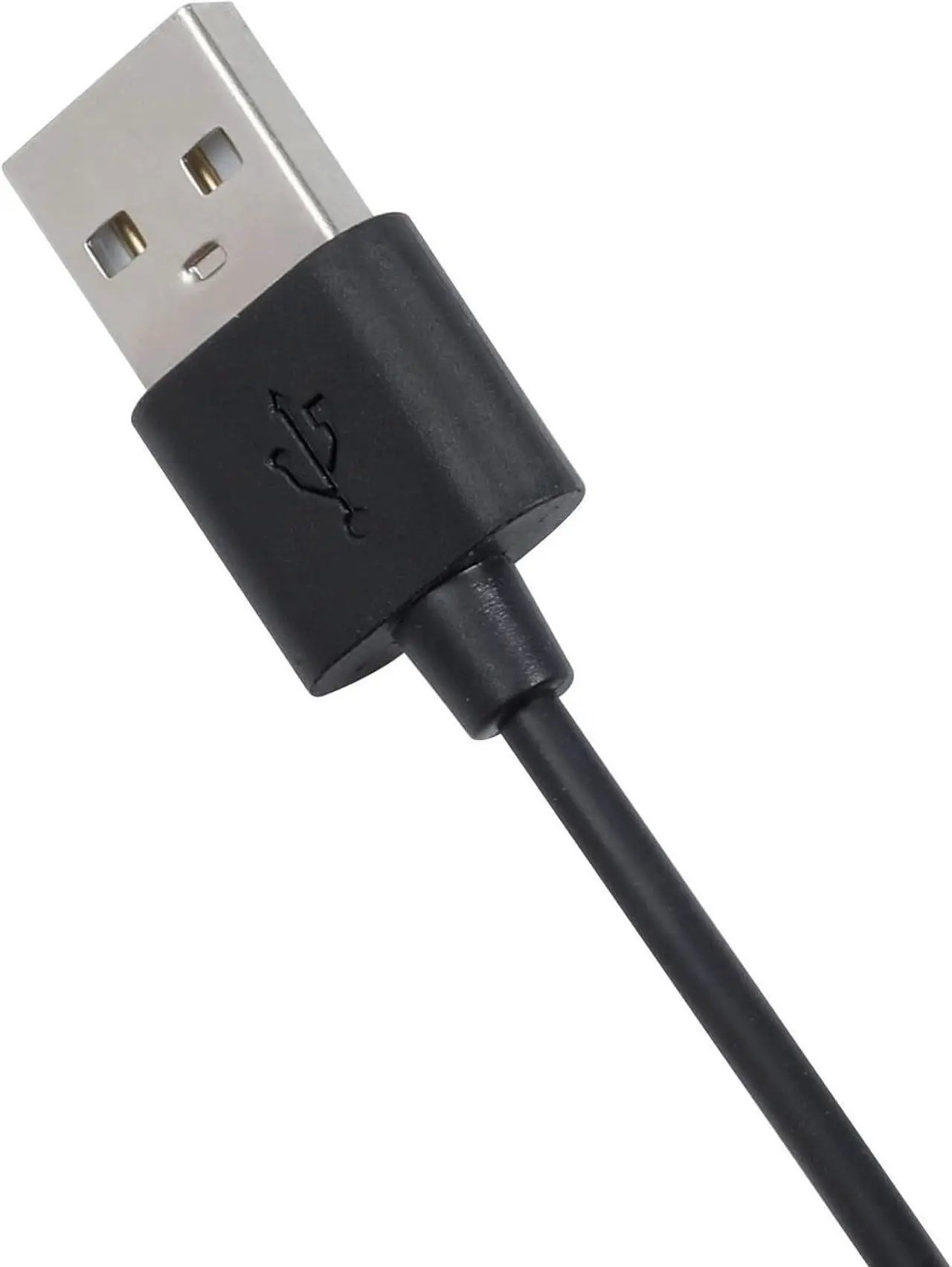 Alt view image 7 of 7 - 3.5mm Male AUX Audio Jack Cable to USB 2.0 Adapter Cord Wireless Bluetooth Headphones Rechargeable Earmuff Replacement Charging Cable Black