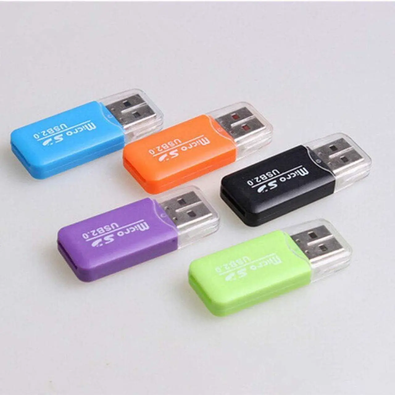 Alt view image 4 of 7 - 6 Pack Micro SD Card Reader SDXC TF USB 2.0 T-Flash MicroSD TransFlash Memory Card Reader Adapter Writer Mini Ice Cool for Android Phone Camera PDA MP3 MP4 PC Mac Tablet TV Box