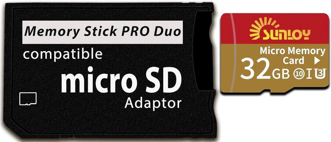 Alt view image 2 of 7 - PSP Memory Stick Adapter with 32GB Micro SD Card Micro SD/SDHC/SDXC to Memory Stick PRO Duo MagicGate Card Compatible with PlayStation Portable Camera Handycam Cell Phone & PSP 1000/2000/3000