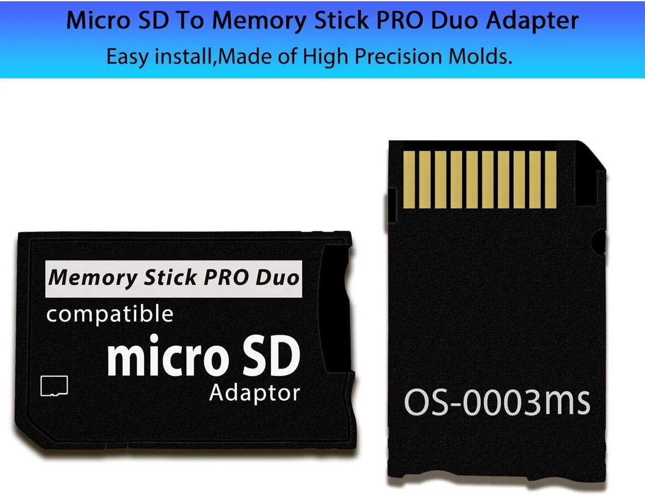 Alt view image 4 of 7 - PSP Memory Stick Adapter with 32GB Micro SD Card Micro SD/SDHC/SDXC to Memory Stick PRO Duo MagicGate Card Compatible with PlayStation Portable Camera Handycam Cell Phone & PSP 1000/2000/3000