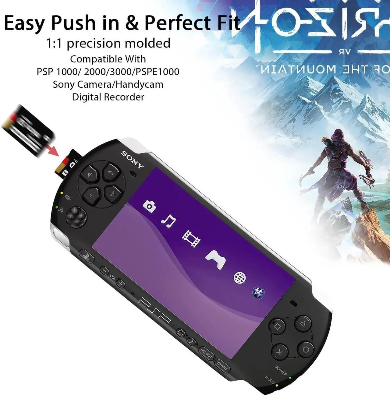 Alt view image 6 of 7 - PSP Memory Stick Adapter with 32GB Micro SD Card Micro SD/SDHC/SDXC to Memory Stick PRO Duo MagicGate Card Compatible with PlayStation Portable Camera Handycam Cell Phone & PSP 1000/2000/3000