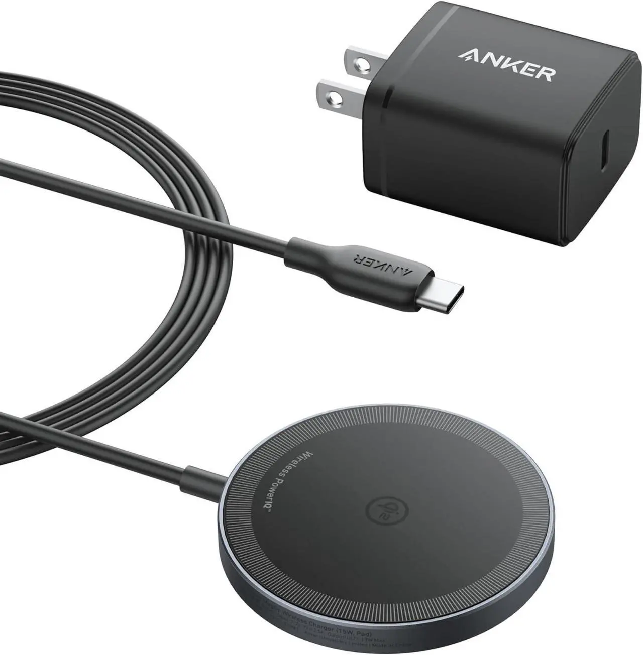 Main image of MagSafe Charger Pad MagGo iPhone 16 Wireless Charging Pad Qi2 Certified 15W Wireless Charger Compatible with iPhone 16/16 Plus/16 Pro/16 Pro Max/15/14/13/12 Series (USB-C Adapter Included)