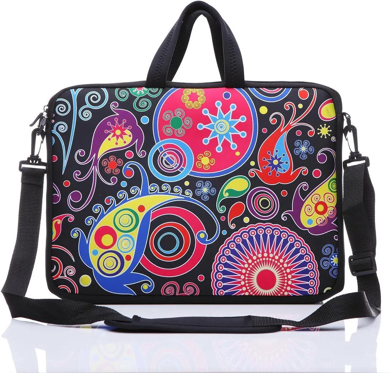 Main image of 10-Inch Laptop Shoulder Sleeve Case and Tablet Bag for most 9.7 10 10.1 10.2 Ipad/Notebook/eBook/Readers (classic colourful)