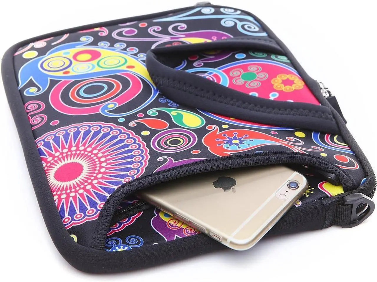 Alt view image 4 of 6 - 10-Inch Laptop Shoulder Sleeve Case and Tablet Bag for most 9.7 10 10.1 10.2 Ipad/Notebook/eBook/Readers (classic colourful)