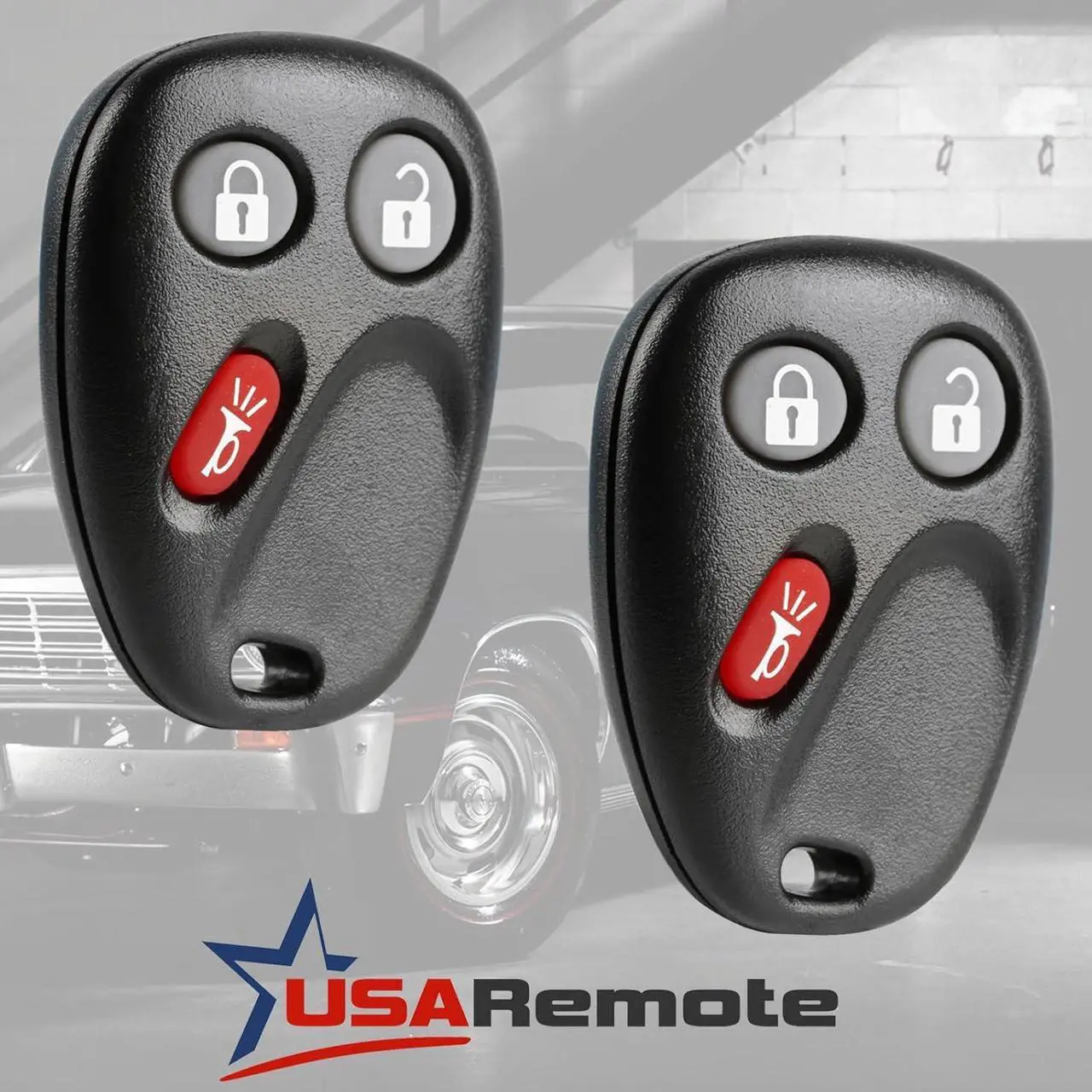 Alt view image 2 of 6 - Key Fob Keyless Entry Remote fits 2003-2006 Chevy Tahoe Suburban Silverado Avalanche Equinox SSR/GMC Sierra Yukon/Cadillac Escalade/Hummer H2 / Pontiac Torrent/Saturn Vue (LHJ011) Set of 2