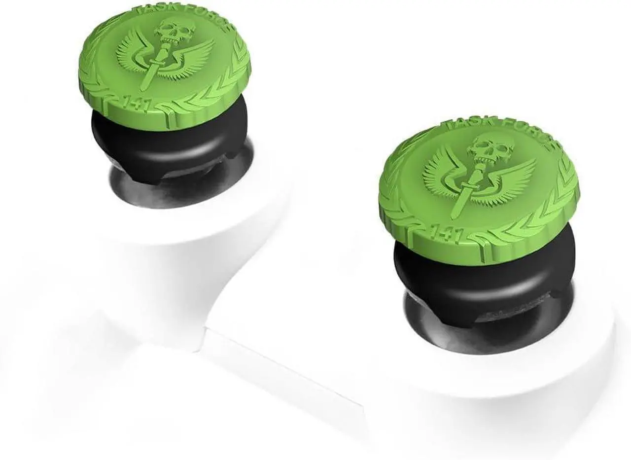 Alt view image 5 of 5 - Call of Duty: Modern Warfare II Performance Thumbsticks for Xbox One and Xbox Series X | 2 High-Rise Hybrid/Flat | Black/Green