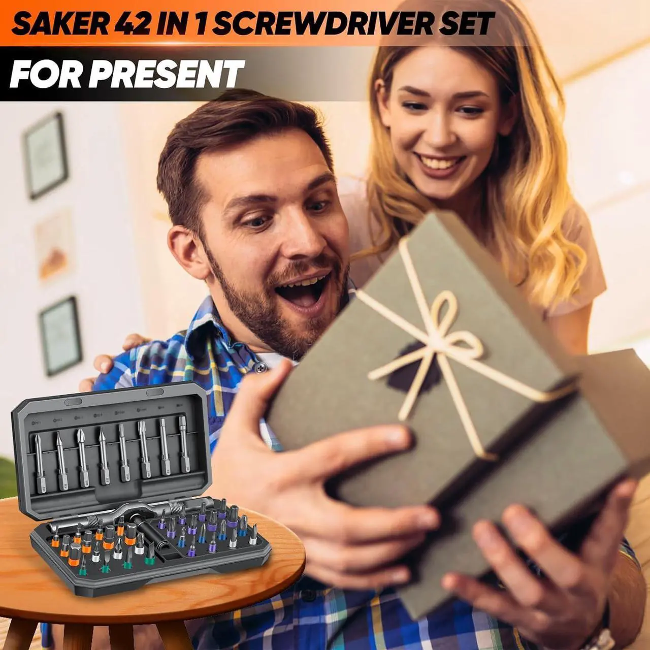Alt view image 7 of 7 - 42 in 1 Magnetic Screwdriver Set Multi Bit Free Combination Ratchet Screwdriver Set Portable Repair Tool Kit for Gifts Furniture Computer Bicycle and DIY Grey