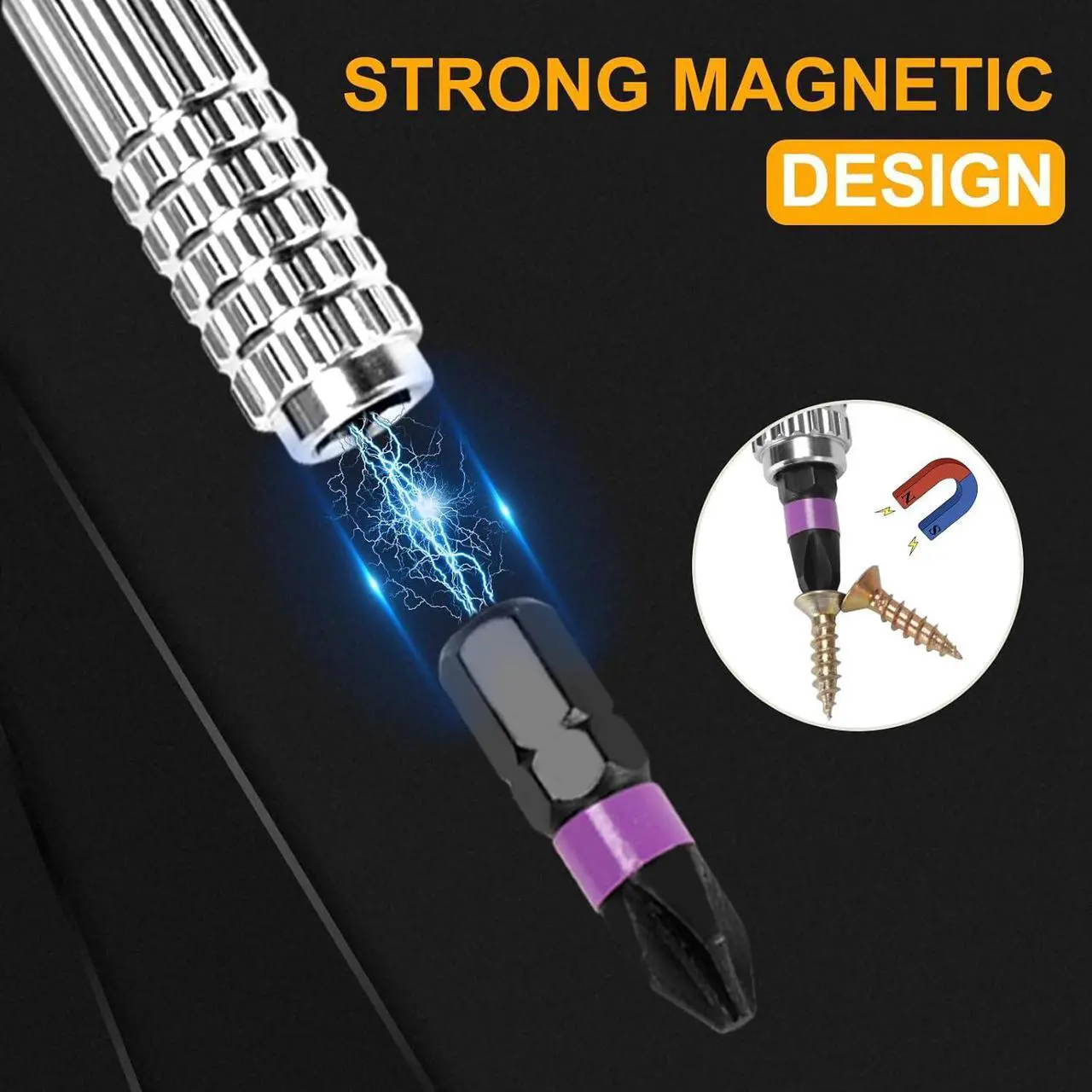 Alt view image 6 of 7 - 40 in 1 Magnetic Ratchet Screwdriver Set Multi Bit Magnetic Ratcheting Screwdriver Set with Detachable Ratchet Handle Repair Tool Kit for Computer Bicycle Furniture DIY