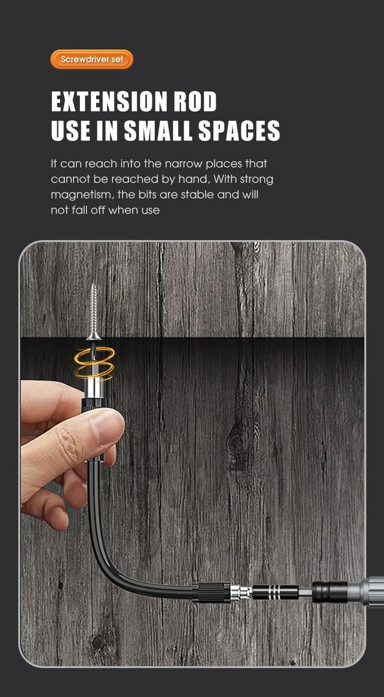 Alt view image 5 of 7 - Precision Screwdriver Set 150 in 1 Electronics Tool Kit with 120 Bits Magnetic Screwdriver Set & 30-bit Tool Set Handy Repair Tool for Computer Phone Watch Camera Laptop Black