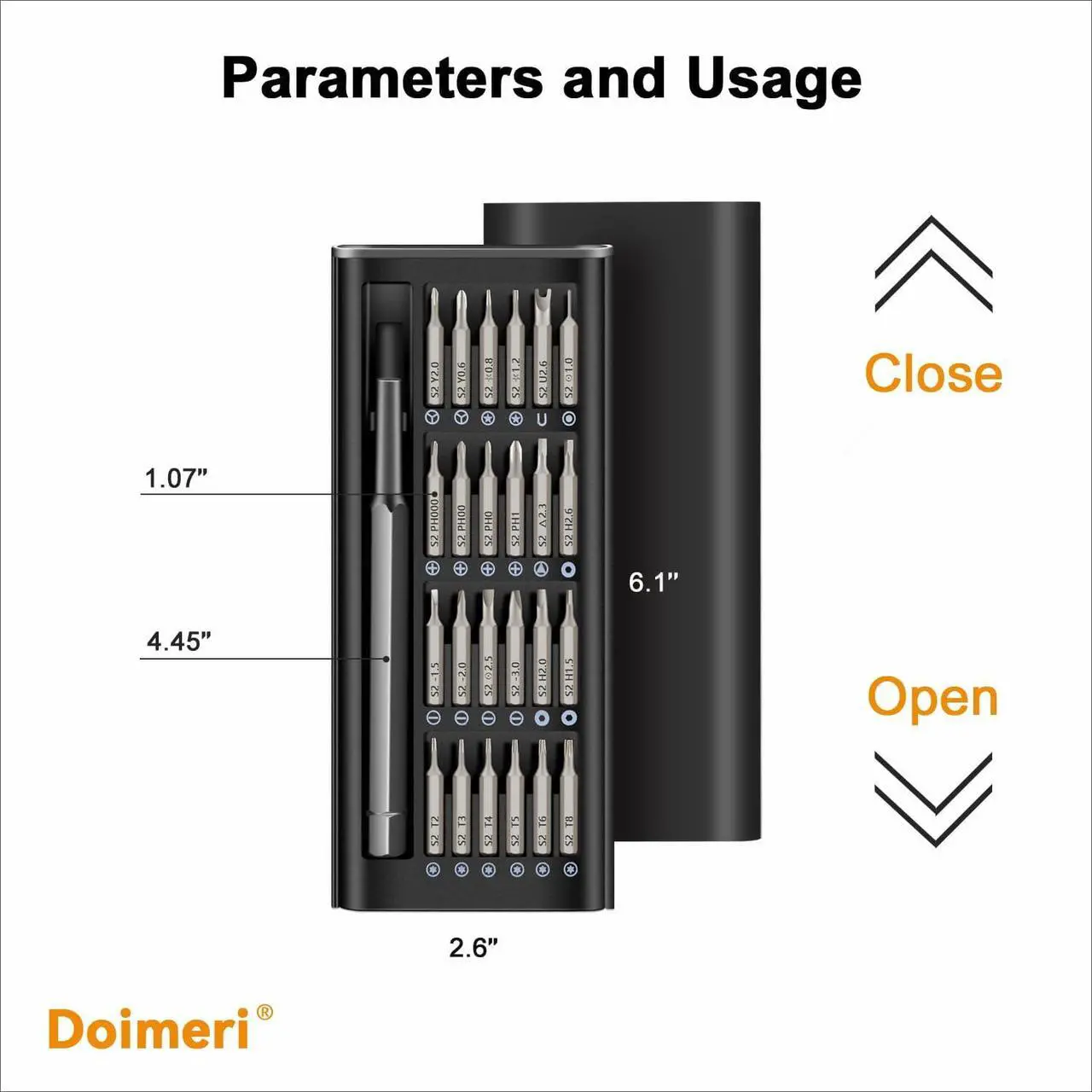 Alt view image 5 of 7 - 24-in-1 Small Precision Screwdriver Set Made of Premium S2 Steel Professional Mini Magnetic Repair Tool Kit by