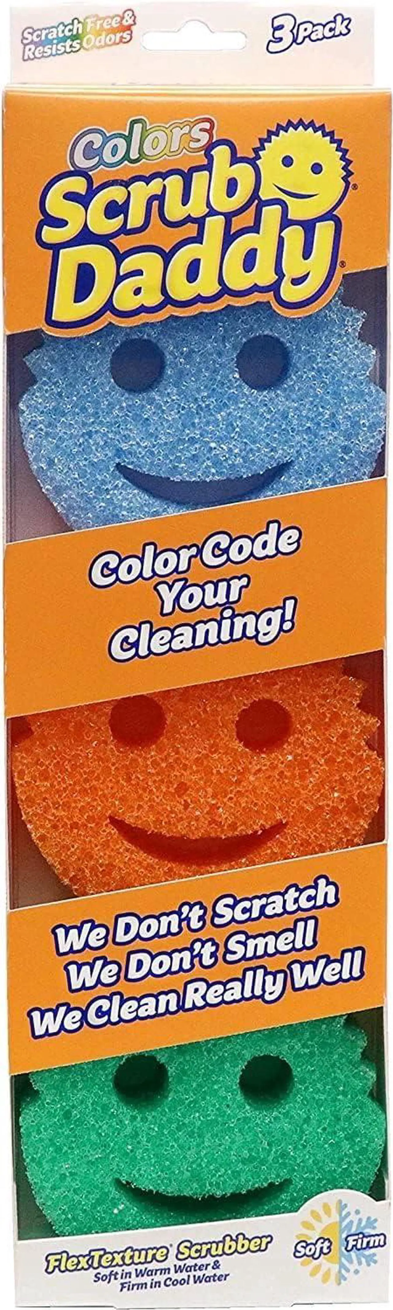 Scrub Daddy Colors Flexible 3pk