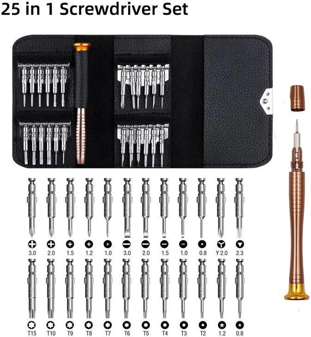 Mini Precision Screwdriver Set 25 in 1 Electronic Screwdriver Opening Repair Tools Kit for iPhone Camera Watch Tablet PC