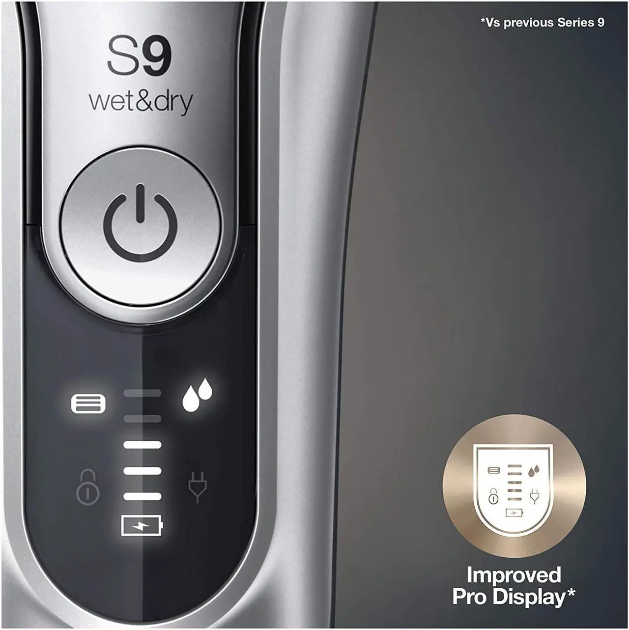 Alt view image 7 of 7 - Braun Electric Razor for Men, Series 9 9370Cc Electric Foil Shaver with Precision Beard Trimmer, Rechargeable, Wet & Dry Foil Shaver, Clean & Charge Station & Travel Case