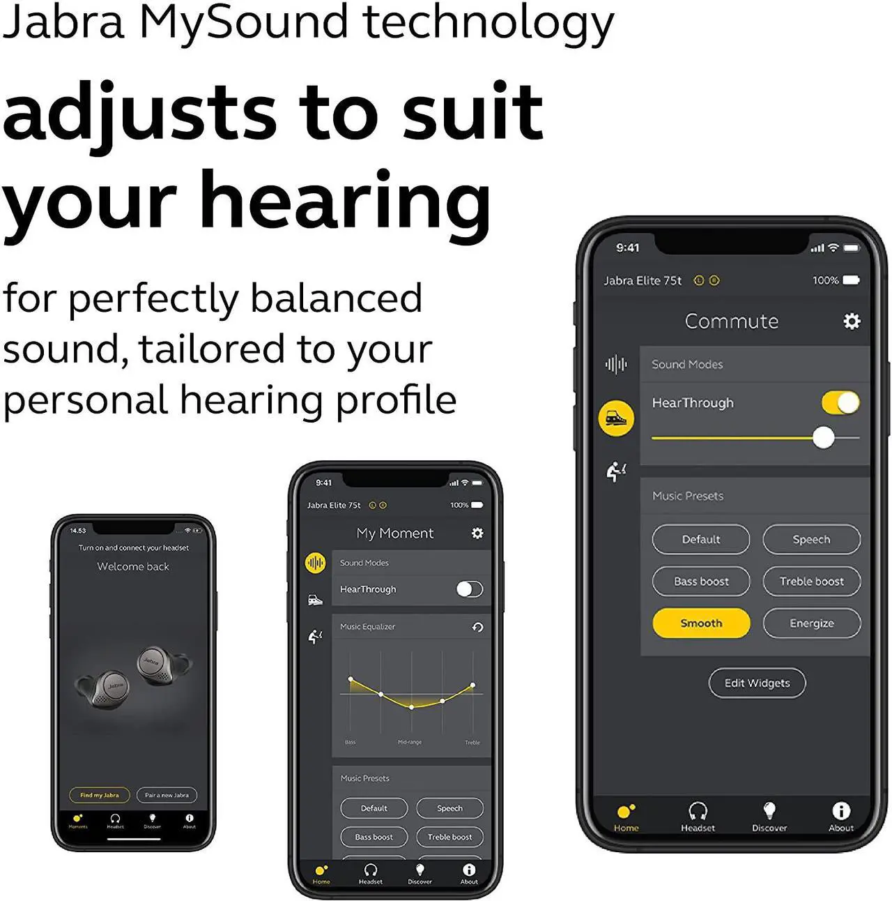 Alt view image 6 of 7 - Jabra Elite Active 75t True Wireless Earbuds with Wireless Charging Enabled Case, Gray