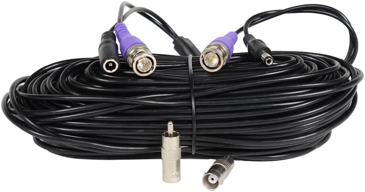 Alt view image 3 of 3 - VideoSecu CCTV 50ft HD Security Camera BNC Video Power Cable Pre-made All-in-One Cord for DVR Surveillance System HD Security Camera 960P/720P, TVI, CVI, AHD Analog Camera Free BNC RCA Connectors B9o