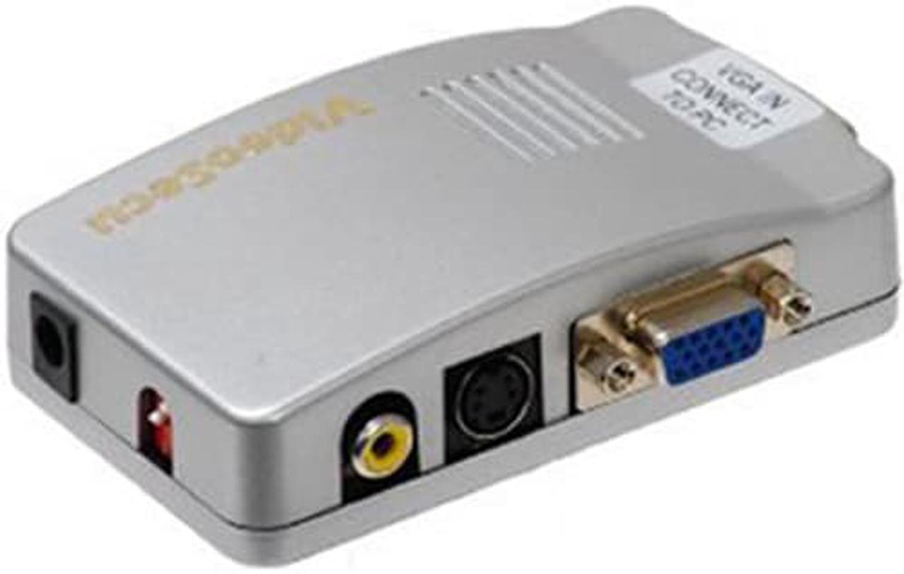 Alt view image 2 of 4 - VideoSecu CCTV Surveillance PC VGA to AV TV RCA Video Converter Switch Box Adapter MAC 1L7