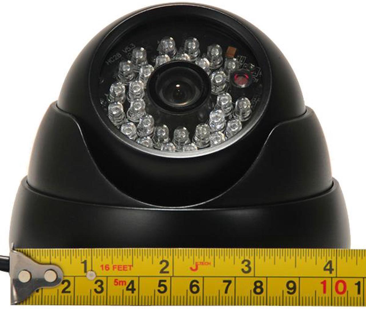 Alt view image 2 of 3 - VideoSecu Outdoor Indoor Weatherproof Security Camera Built-in 1/3'' Sony CCD IR Day Night Vision 480 TV Lines 3.6mm Wide Angle with Power Supply and Extension Cable for Surveillance DVR System WL0