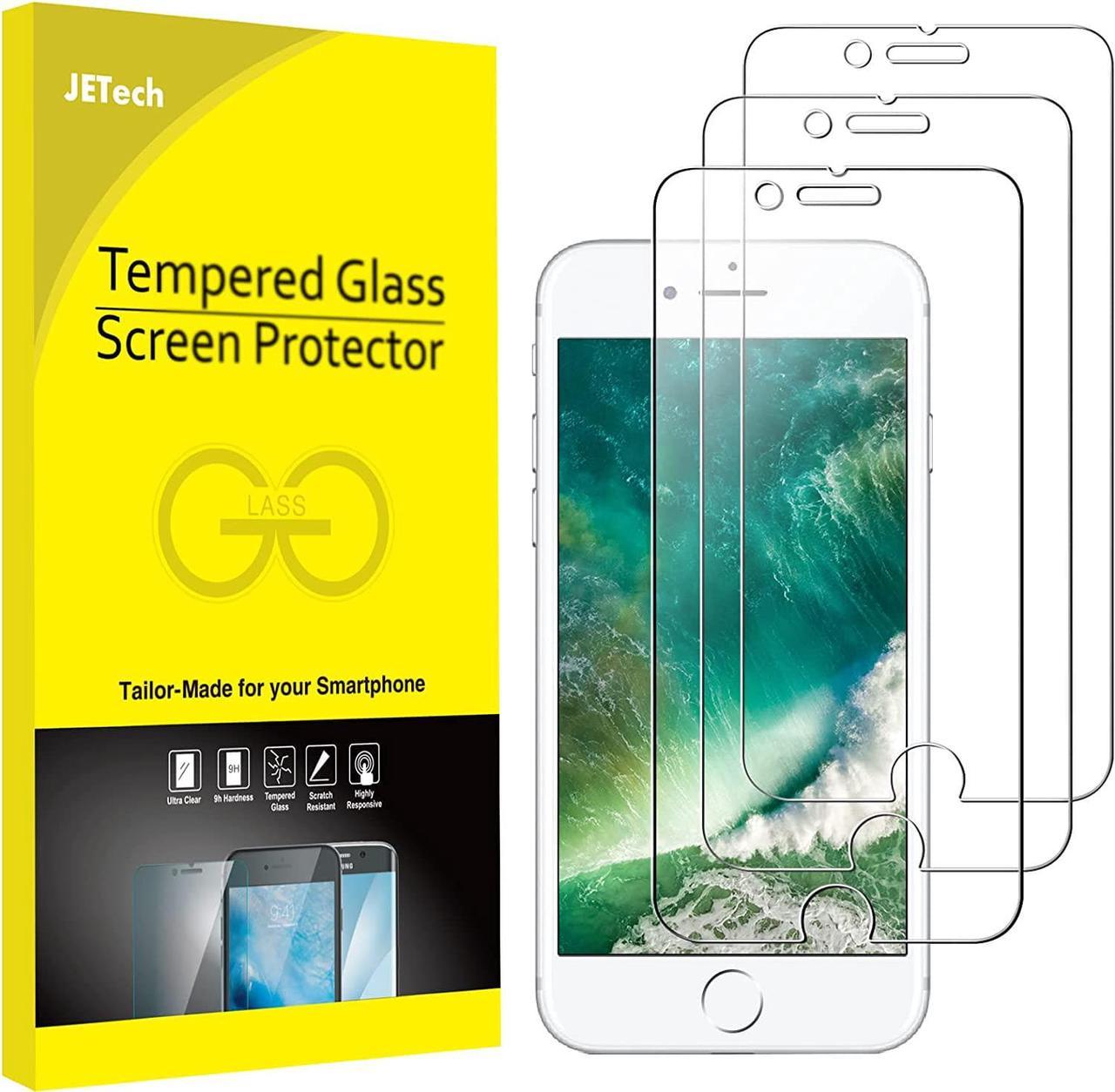 JETech Screen Protector for iPhone 8 Plus and iPhone 7 Plus, 5.5-Inch, Tempered Glass Film, 3-Pack