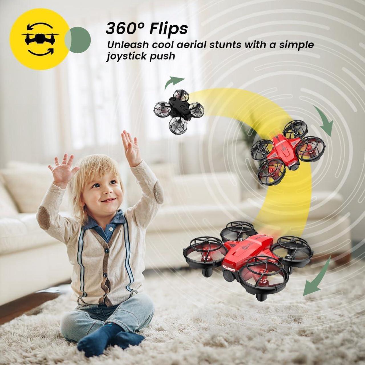 Alt view image 4 of 7 - Holy Stone HS420 Mini Drone with HD FPV Camera for Kids Adults Beginners, Pocket RC Quadcopter with 2 Batteries, Toss to Launch, Gesture Selfie, Altitude Hold, Circle Fly, High Speed Rotation