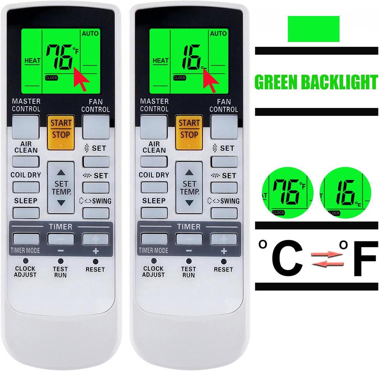 Alt view image 2 of 7 - Replacement Remote Control Fit for Fujitsu ASU18CL AR-RY14 ASU18RLXFW AC A/C Air Conditioner