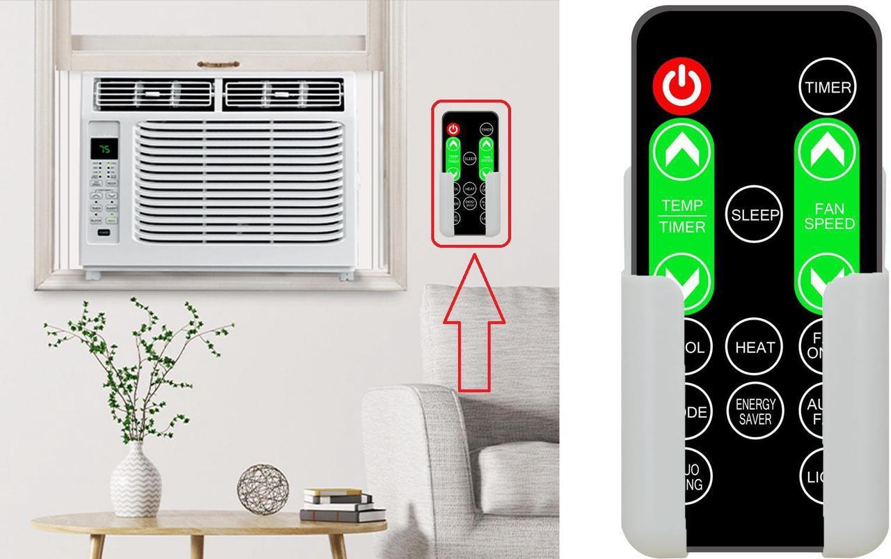 Alt view image 4 of 7 - Replacement Remote Control for GE AKCQ08A AKCQ08ACH AKCQ10A AKCQ10D AKCQ12A AKCQ12ACH AKCQ12D AKCQ14D AKEQ10D Room Air Conditioner