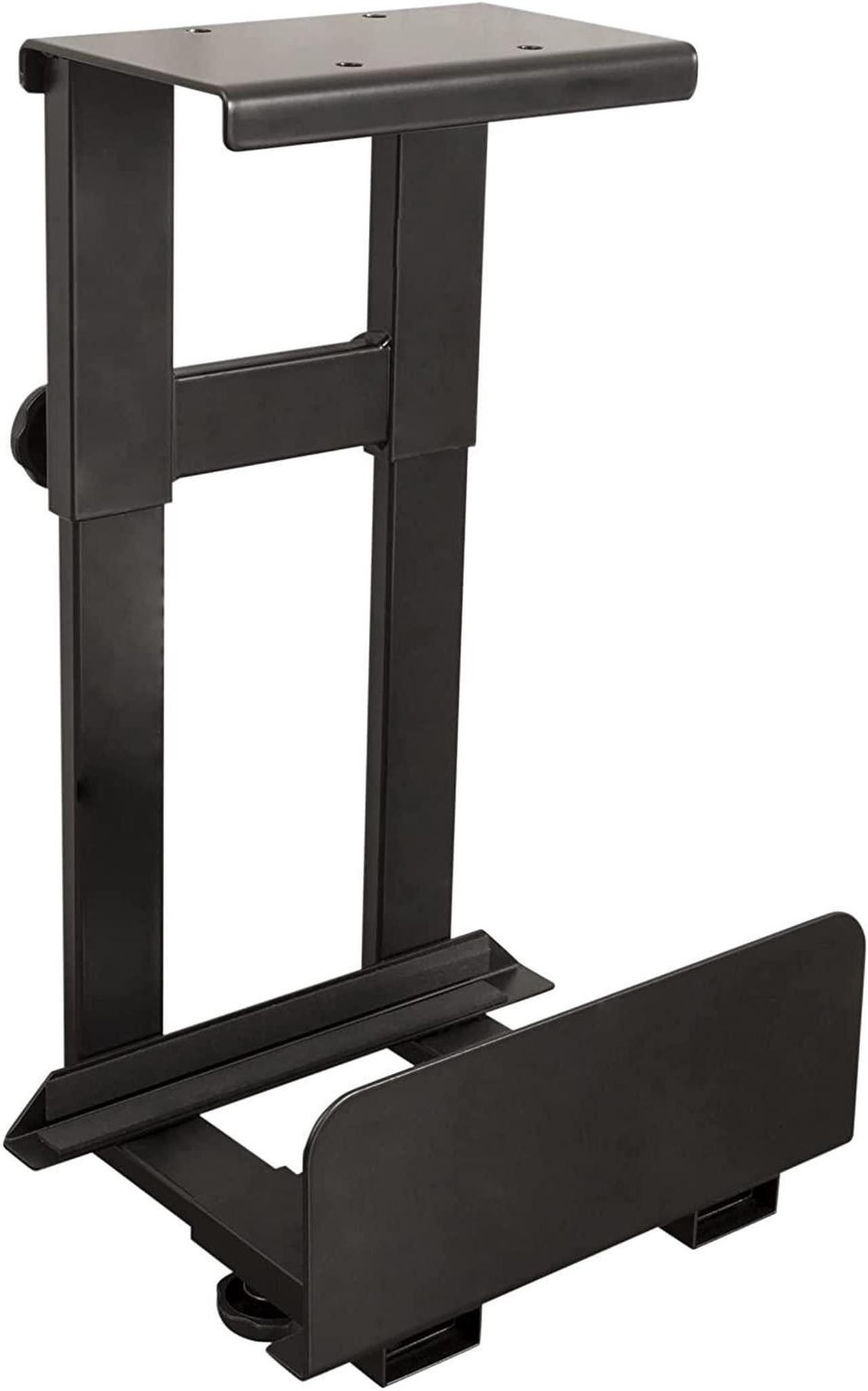 Stand Up Desk Store Adjustable CPU Holder | Under Desk Computer Mount - Tucks Bulky CPUs Under Your Standing Desk to Free Up Valuable Workspace