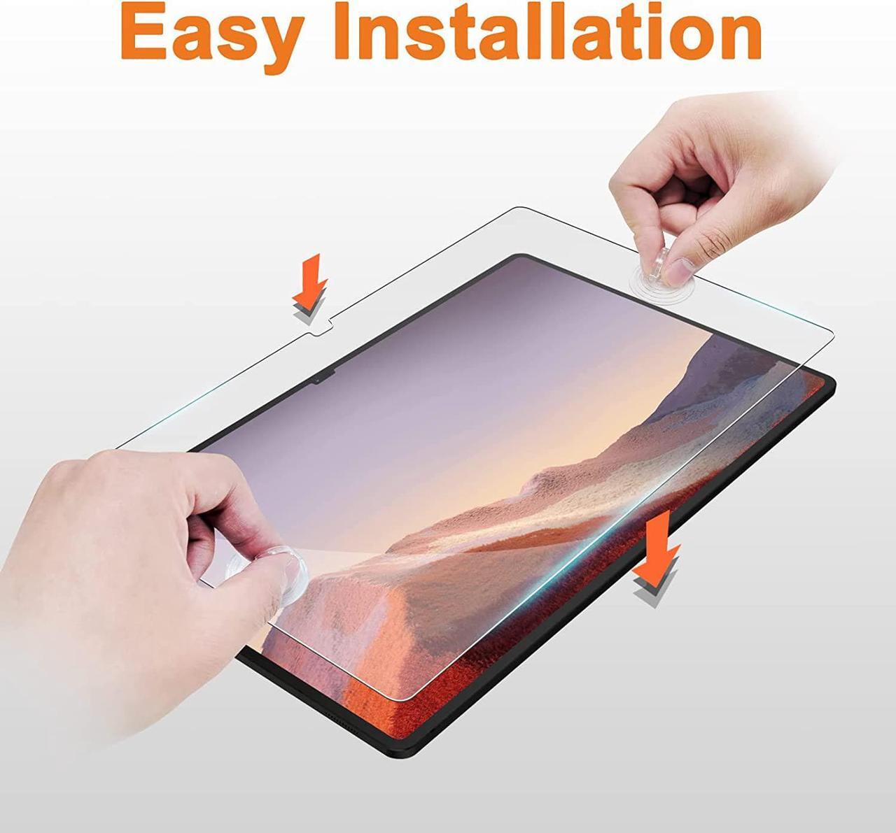 Alt view image 4 of 6 - AACL [2 Pack] Tempered Glass for Samsung Galaxy Tab S9 Ultra/Tab S8 Ultra Screen Protector(14.6 Inch), [Bubble-Free][Anti-Scratch][Case-Friendly]