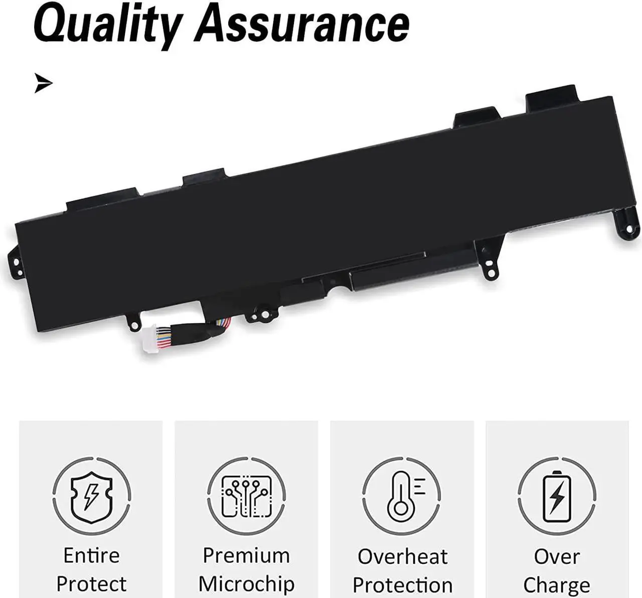 Alt view image 4 of 7 - FSKE SS03XL Battery for HP EliteBook 840 G5 G6, 730 735 740 745 830 846 G5, 735 745 830 G6, ZBook 14U G5 G6 Laptop HSTNN-LB8G HSN-I13C-4 932823-421 933321-852 932823-1C1 11.55V 50Wh 3Cell