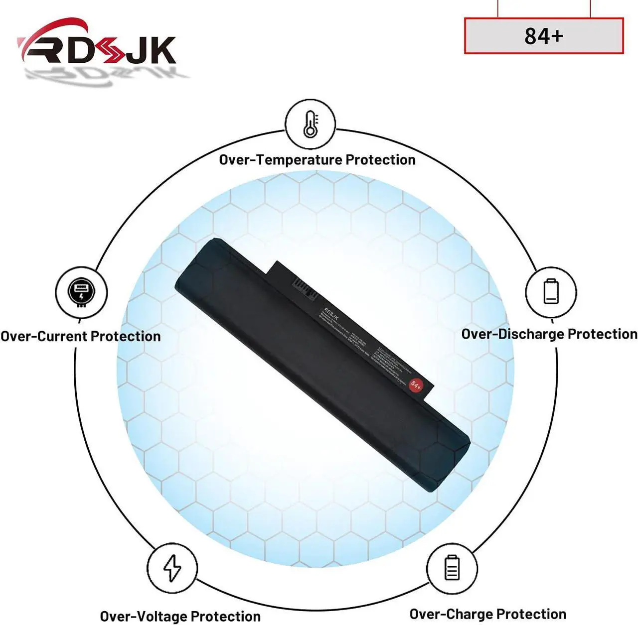 Alt view image 6 of 7 - 42T4947 42T4948 84+ 63Wh Laptop Battery for Lenovo ThinkPad Edge E120 E125 E130 E135 E145 E320 E325 E330 E335 L330 X121e X130e X131e X140e 42T4951 42T4961 45N1174 42T4958 42T4957 0A36290 0A36292 35+