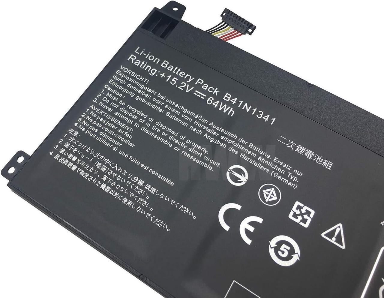 Alt view image 2 of 4 - New 15.2V 64Wh B41N1341 Battery Compatible Asus Q502L Q502LA Series Laptop