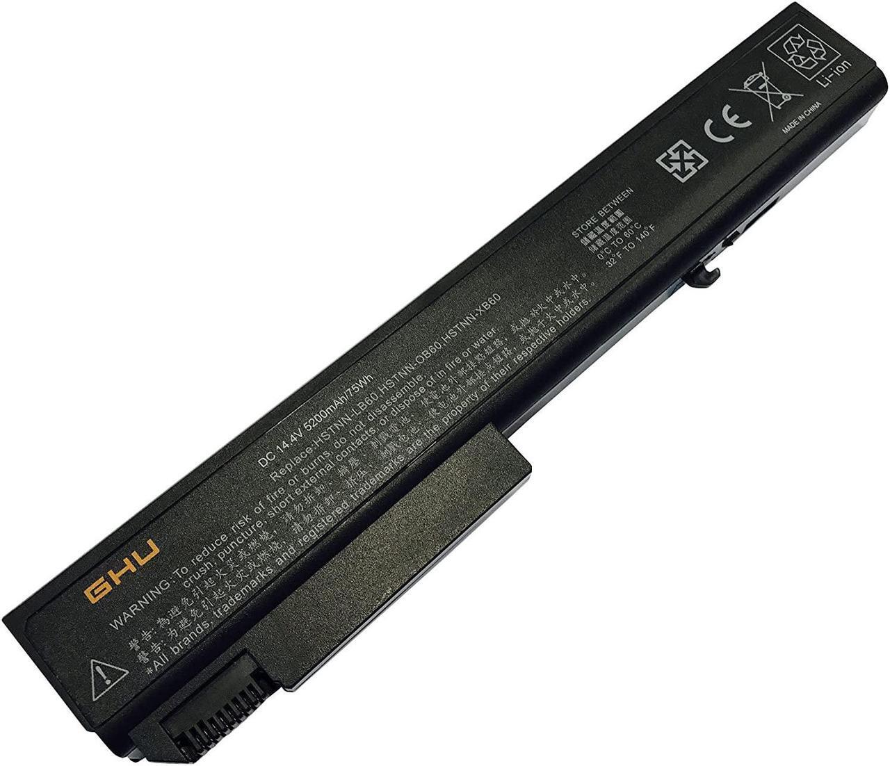 Alt view image 2 of 7 - GHU New Laptop Battery 75wh Replacement for HP EliteBook 8530P 8530W 8540P 8540W 8730W 8740W 8530 8730 493976-001 HSTNN-LB60 HSTNN-OB60 HSTNN-XB60 AV08 AV08XL KU533AA 501114-001 5200mAh