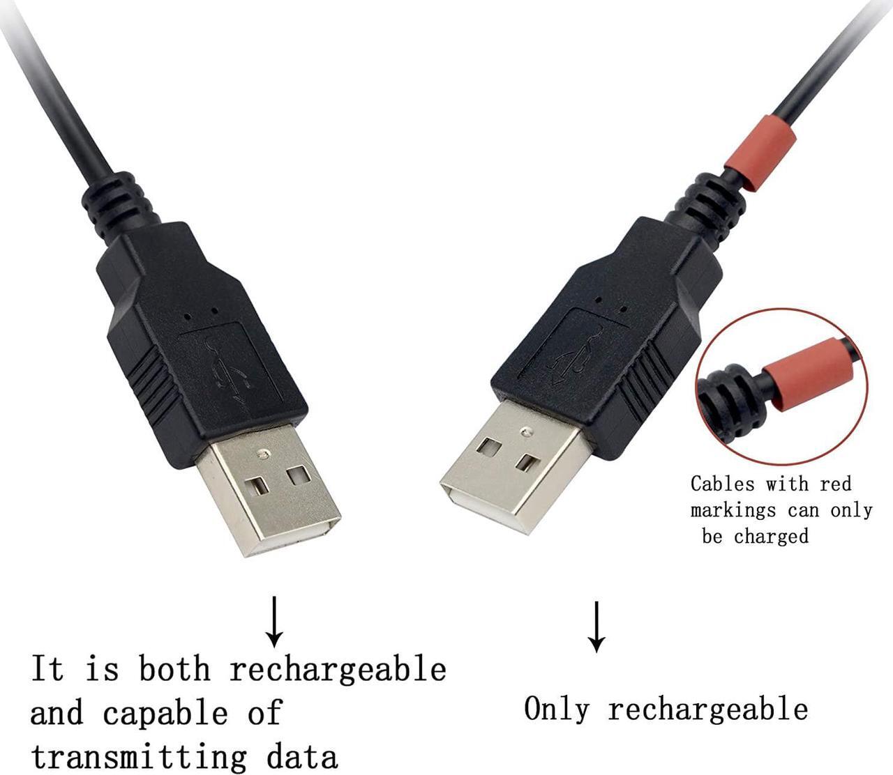 Alt view image 3 of 7 - YOUCHENG 30cm USB 2.0A Female to Dual A Male Y Hub Adapter Cable for Computers and Mobile Phones - Data Transmission on One Port (2-Pack)