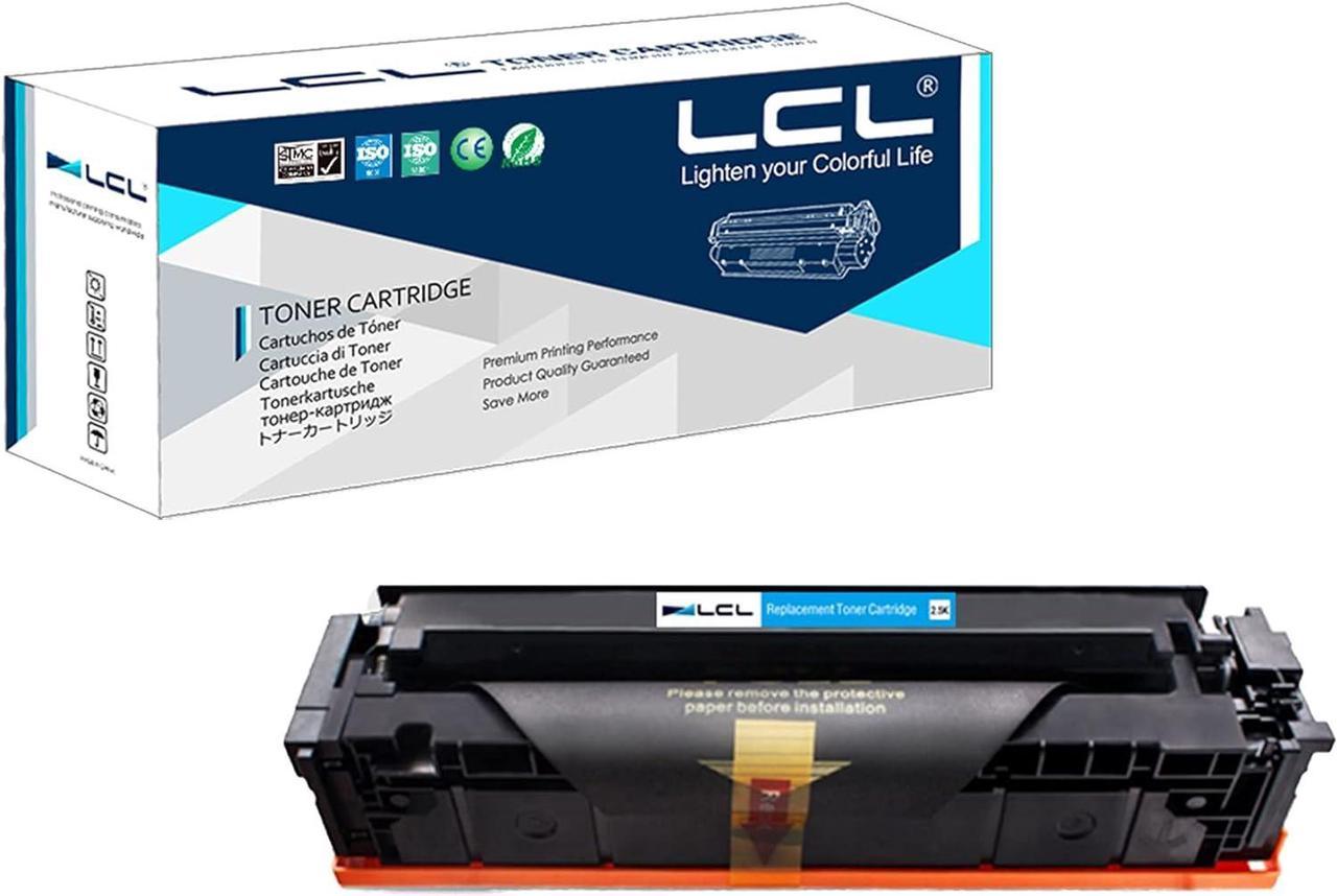 Updated Chip LCL Compatible Toner Cartridge for HP 202A 202X CF501A CF501X 2500Pages (1-Pack, Cyan) for HP Color Laserjet Pro M254dw 254NW Laser Jet Pro MFP M281dw M281CDW M281FDW M280NW M281fdn