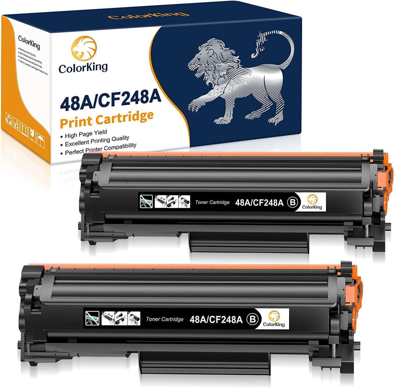 Colorking Toner Cartridge Replacement for HP 48A CF248A for HP Laserjet Pro MFP M15w M29w M28w M15a M29a M28a M30w M31w M16a M16w M28 M31 M15 M14 M17 Laser Toner Printer (Black, 2 Pack)