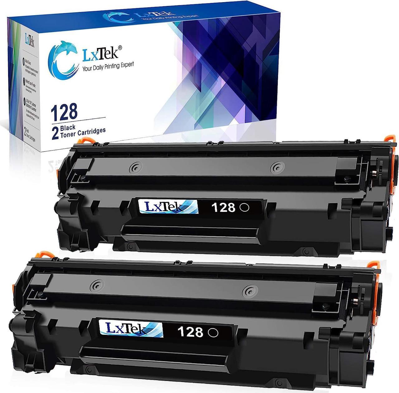 LxTek Compatible Toner Cartridge Replacement for Canon 128 CRG128 to use with ImageCLASS D530 D550 MF4570dw MF4570dn MF4770n FaxPhone L190 L100,2Black