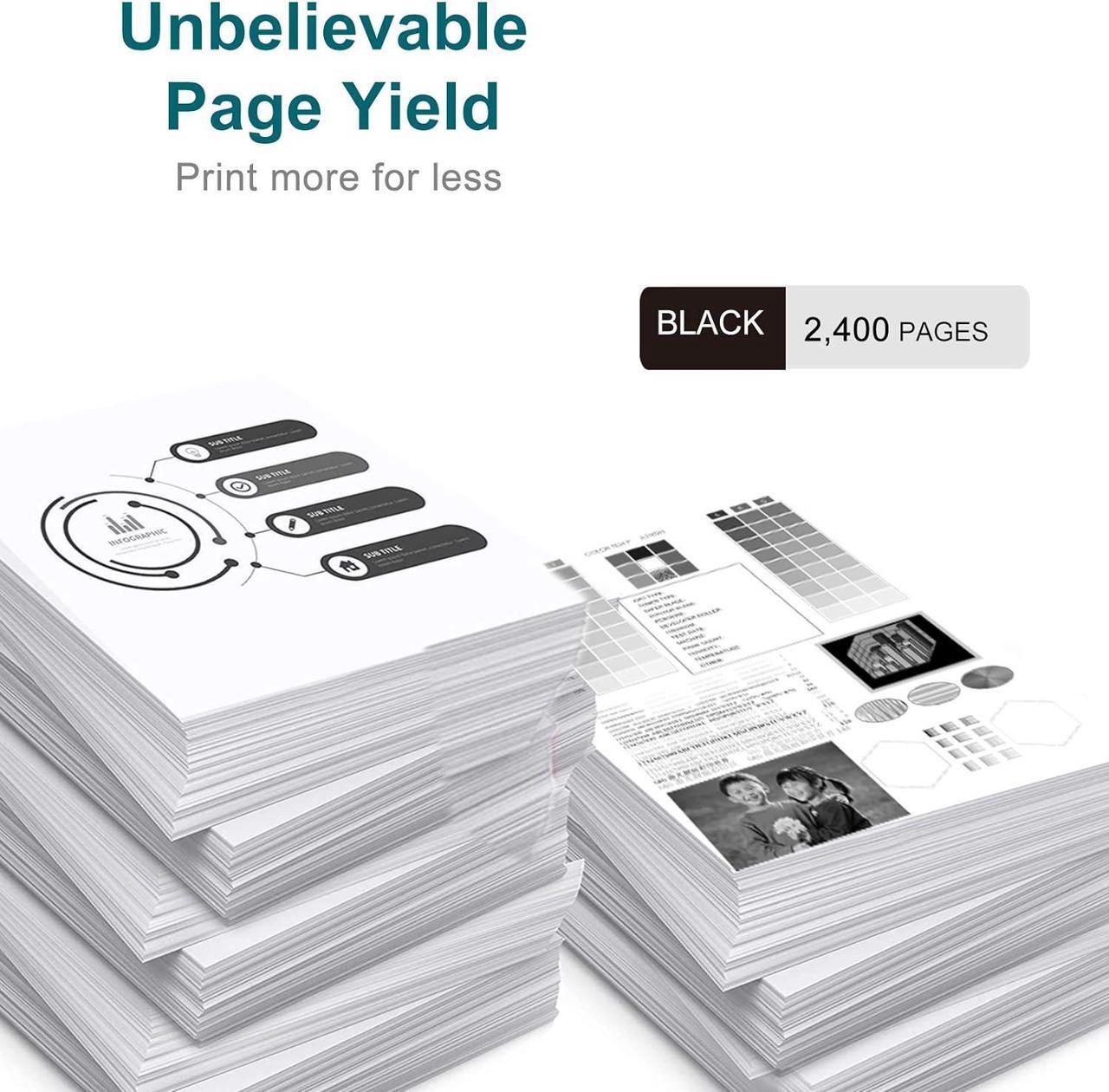 Alt view image 3 of 5 - 131X Black High-Capacity Toner Cartridge CF210X Replacement  Laserjet Pro 200 Color M251nw M276nw M251n M251 M276n Printer Ink 2 Pack