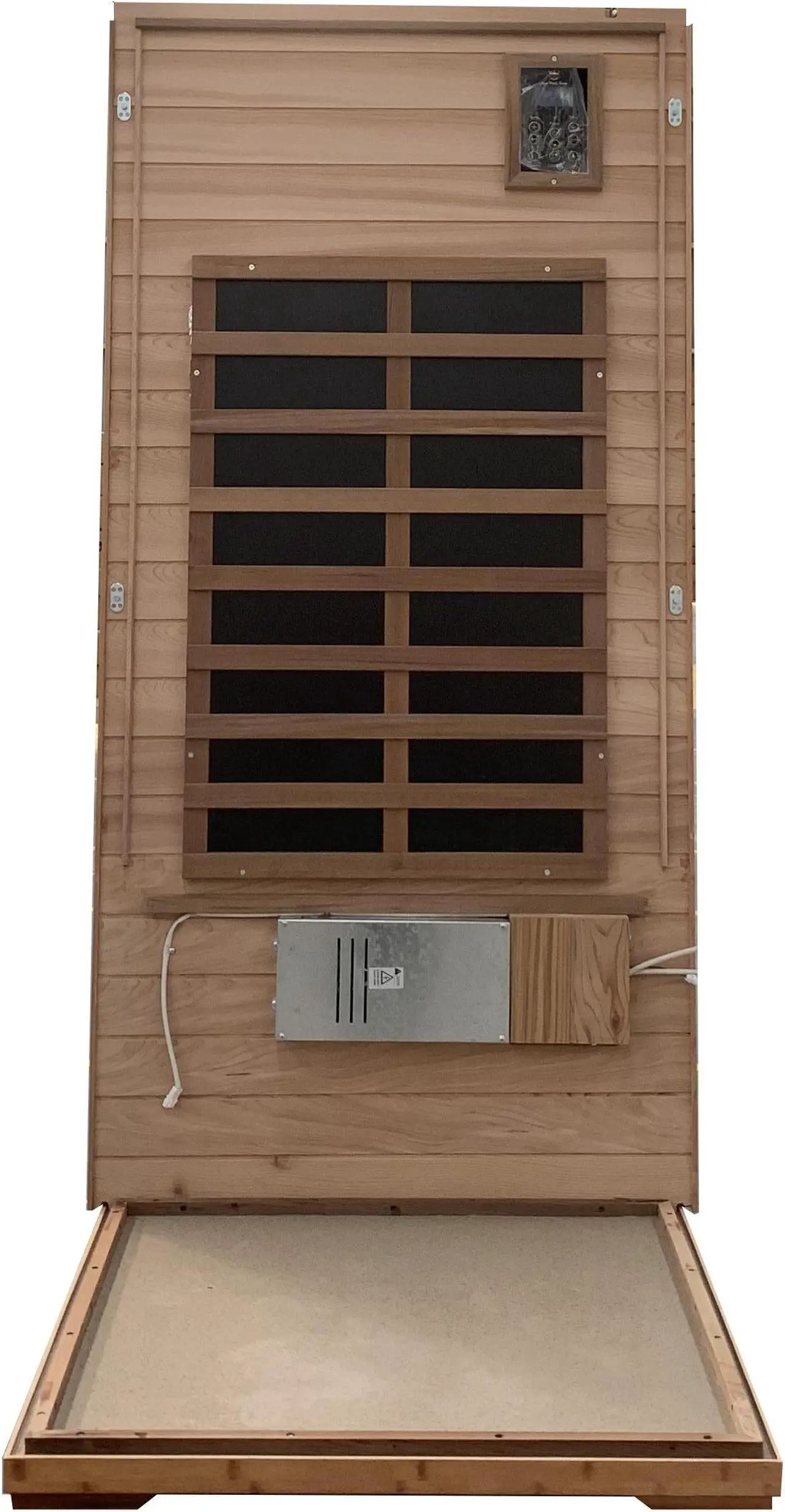 Alt view image 4 of 7 - Red Cedar Single Outdoor Sauna Outdoor Indoor Wooden Sauna Room