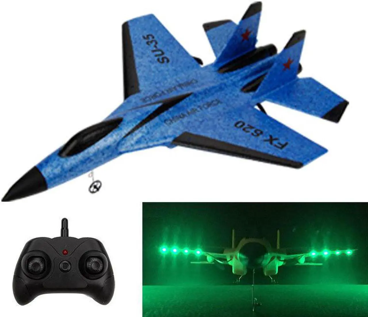 Main image of Gemdeck Remote Control Airplane, 2.4Ghz 2 Channel RC Plane Ready to Fly, Durable EPP Foam Built-in 3-Axis Gyro, Easy to Fly RC Aircraft and Great Gift Toy Blue