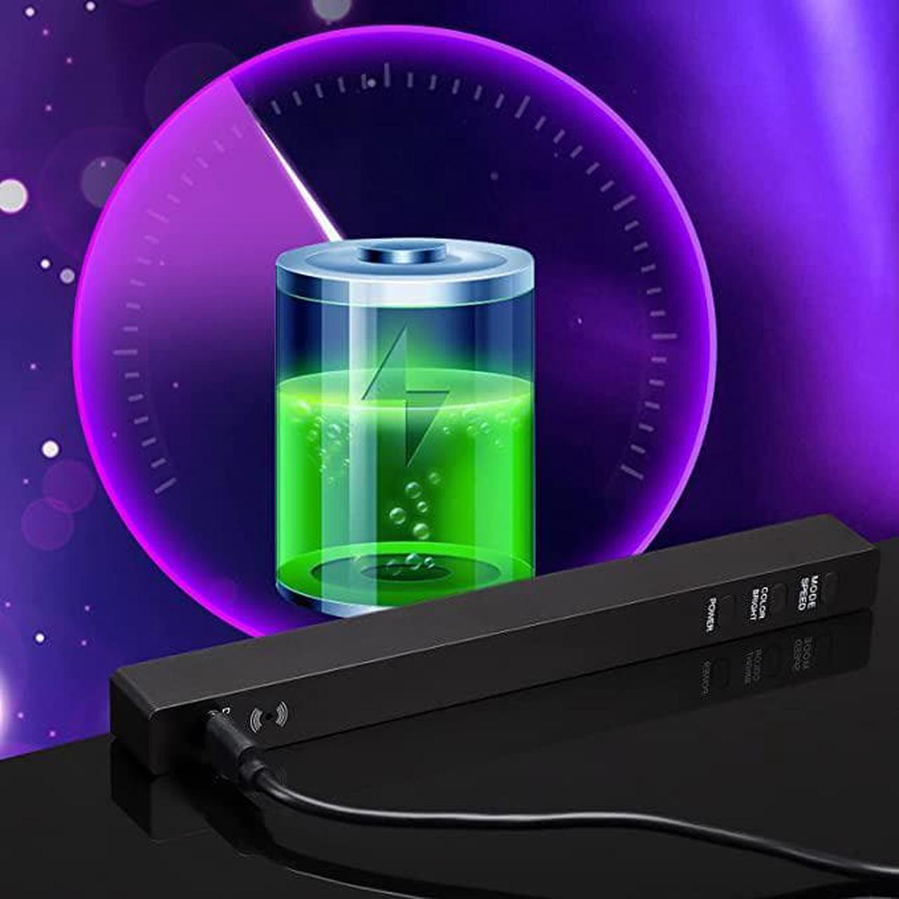 Alt view image 7 of 7 - Gemdeck RGB Rechargeable Sound Control Light,Wireless Voice-Activated Music Rhythm Lights