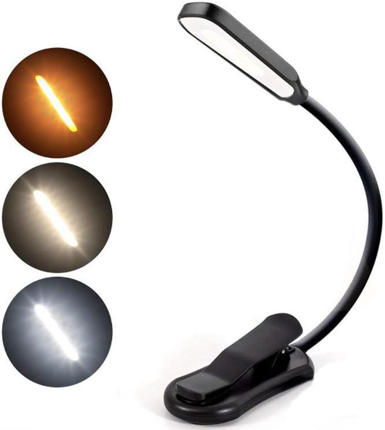 Main image of Gemdeck Rechargeable Book Light Mini 7 LED Reading Light 3-Level Flexible Easy Clip Lamp Read Night Reading Lamp in Bed