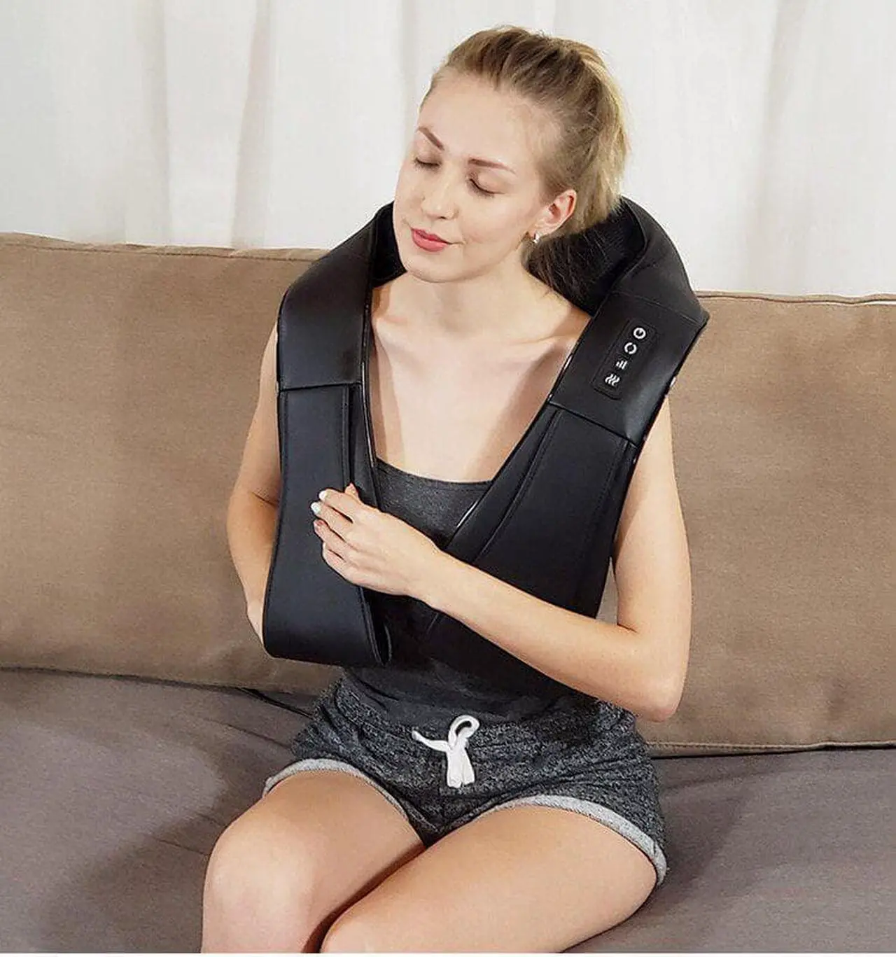 Alt view image 5 of 7 - Gemdeck Back Massager, Shiatsu Neck Massager, Electric Shoulder Massager, Knee Massage Pillow